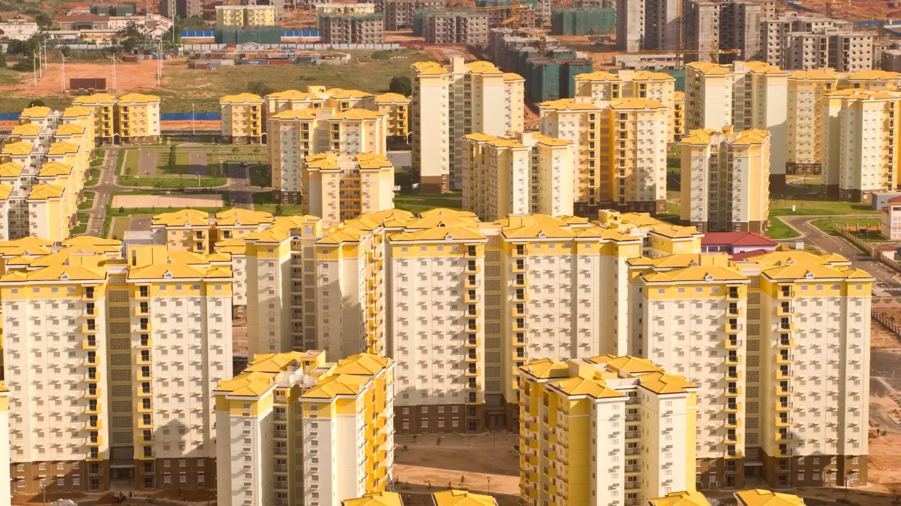 Housing blocks in Kilamba, Luanda.